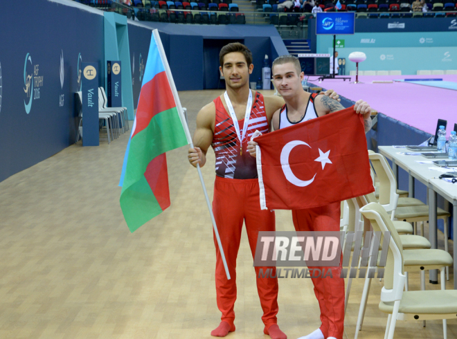 Bakıda idman gimnastikası üzrə Dünya Kubokunda ilk qaliblərin mükafatlandırma mərasimi keçirilib. Azərbaycan, 21 fevral, 2016